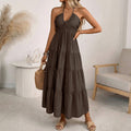 Halter Neck Loose Backless Dress