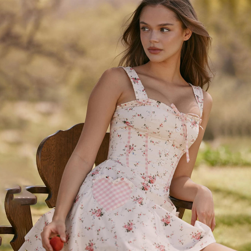 Floral Patchwork Lace Dress